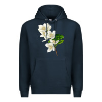 Navy Mock Oranges Premium Hoodie - LillyAllenDesigns