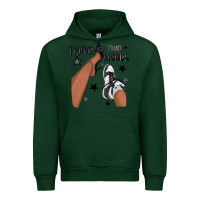 Forest Green I Have Two Moods Black Sneakers Afro Girl Urban Hoodie - texasbilliewilder