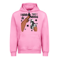 Fuchsia Pink I Have Two Moods Black Sneakers Afro Girl Urban Hoodie - texasbilliewilder
