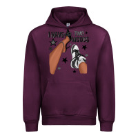 Mauve Wine I Have Two Moods Black Sneakers Afro Girl Urban Hoodie - texasbilliewilder