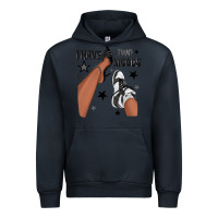 Navy I Have Two Moods Black Sneakers Afro Girl Urban Hoodie - texasbilliewilder