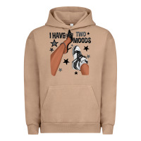 Pigment Burro I Have Two Moods Black Sneakers Afro Girl Urban Hoodie - texasbilliewilder