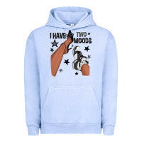Pigment Grape Ice I Have Two Moods Black Sneakers Afro Girl Urban Hoodie - texasbilliewilder
