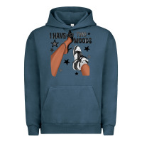 Pigment Midnight Navy I Have Two Moods Black Sneakers Afro Girl Urban Hoodie - texasbilliewilder