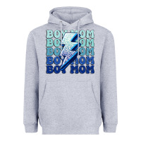 Heather Grey boy mom Heavyweight Hoodie - MaliasSmallBusiness