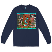 Navy easter bunny's leopard cowhide cactus Long Sleeve Tee - JahusDesignShop
