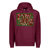 Burgundy game day christmas Premium Hoodie - AdoDesignShop