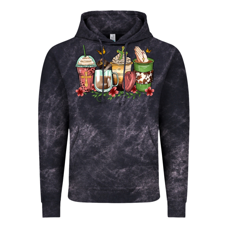 Faith Coffee Cups Vintage Hoodie by Zillion Design Studio | Teevron