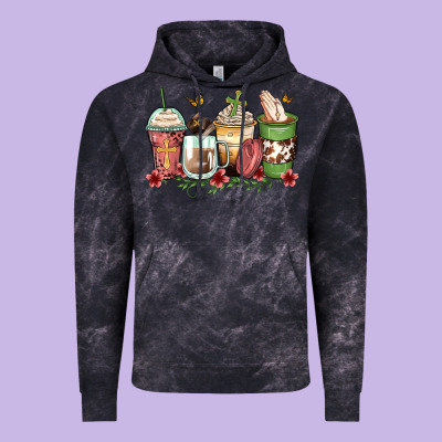 Faith Coffee Cups Vintage Hoodie Designed By Zillion Design Studio