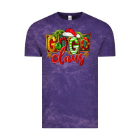 Cloud Purple christmas gogo claus Vintage Tee - FaDigitalArtStudio