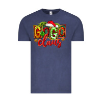 Vintage Denim christmas gogo claus Vintage Tee - FaDigitalArtStudio