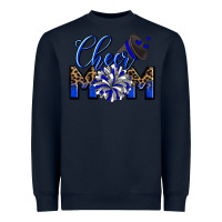 Navy Cheer mom Heavyweight Sweatshirt - Zillion Design Studio