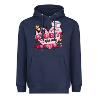 Navy my residents are my valentines Heavyweight Hoodie - MaliasSmallBusiness