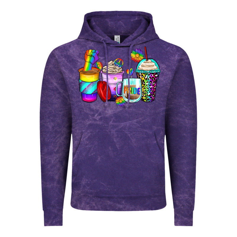Pride Coffee Cups Vintage Hoodie by Zillion Design Studio | Teevron