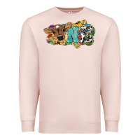 Pale Pink one baby cow Premium Sweatshirt - NancyCooperArtShop