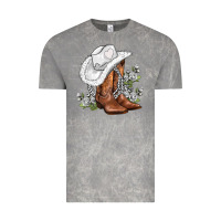 Cloud Rock white  cowgirl  and roses Vintage Tee - AdoDesignShop