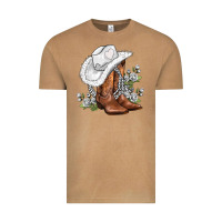 Vintage Camel white  cowgirl  and roses Vintage Tee - AdoDesignShop