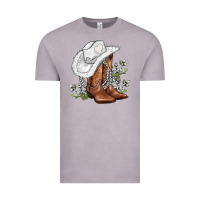 Vintage Zinc white  cowgirl  and roses Vintage Tee - AdoDesignShop
