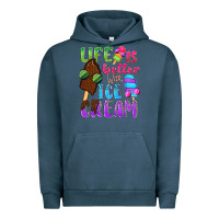 Life Is Better With Ice Cream Urban Hoodie | Teevron