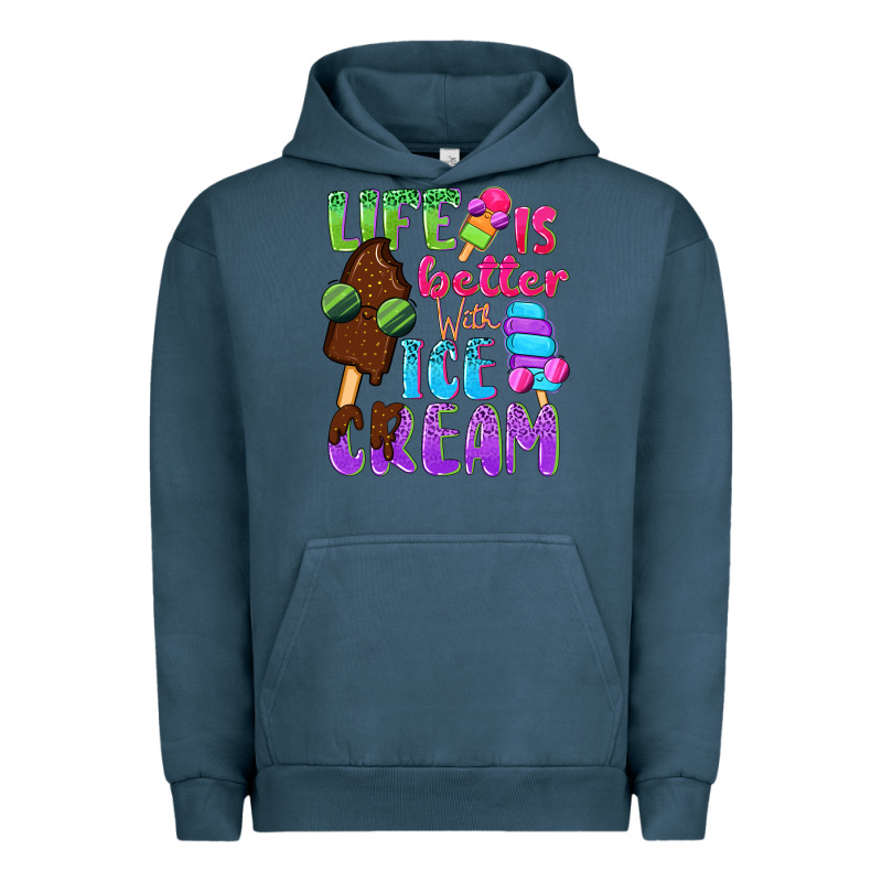 Life Is Better With Ice Cream Urban Hoodie by NancyCooperArtShop | Teevron