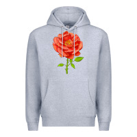 Heather Grey All A Twitter Rose Premium Hoodie - LillyAllenDesigns