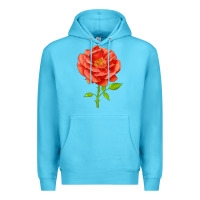 Ocean Blue All A Twitter Rose Premium Hoodie - LillyAllenDesigns