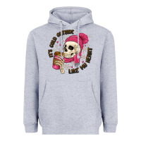 Heather Grey its cold outside like my heart Heavyweight Hoodie - MaliasSmallBusiness