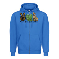 True Royal Peace Love Baby Baboon Zipper Hoodie - LillyAllenDesigns