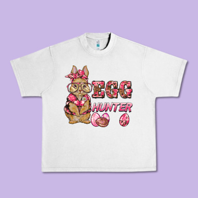Easter Pink Camouflage Egg Hunter  Bunny Urban Heavy Tee Designed By Barkaloodesign