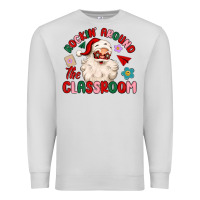 Dove Grey rockin around the classroom Premium Sweatshirt - MaliasSmallBusiness