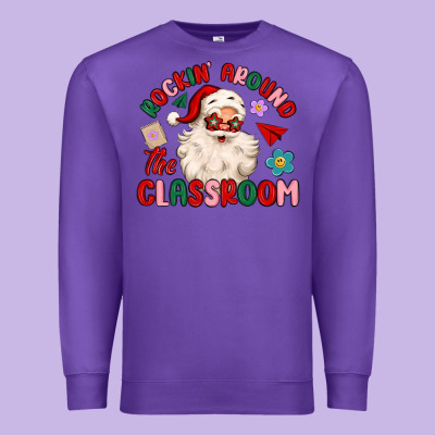 Rockin Around The Classroom Premium Sweatshirt Designed By Maliassmallbusiness