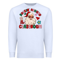 White rockin around the classroom Premium Sweatshirt - MaliasSmallBusiness