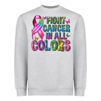 Heather Grey fight cancer in all colors Heavyweight Sweatshirt - texasbilliewilder