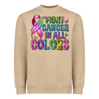 Mushroom fight cancer in all colors Heavyweight Sweatshirt - texasbilliewilder