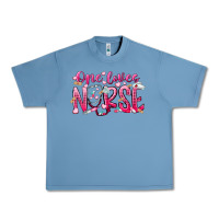 Pebble Blue one loves nurse Urban Heavy Tee - RacoonDesign