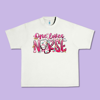 One Loves Nurse Urban Heavy Tee Designed By Racoondesign