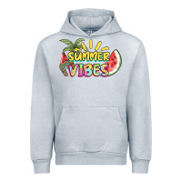 Heather Grey summer vibes Urban Hoodie - NancyCooperArtShop