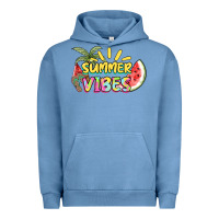 Pigment Pebble Blue summer vibes Urban Hoodie - NancyCooperArtShop