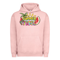 Pigment Salmon summer vibes Urban Hoodie - NancyCooperArtShop