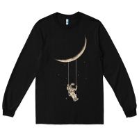 Black Astronaut Moon Swing Long Sleeve Tee - Bettercallsaul