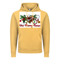 Vintage Mustard one merry nurse Vintage Hoodie - RanaPortraitStore