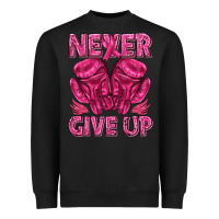 Black never give up cancer Heavyweight Sweatshirt - texasbilliewilder