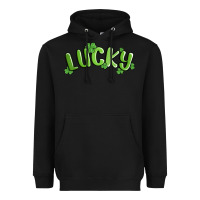 Black lucky st patricks day Heavyweight Hoodie - MaliasSmallBusiness