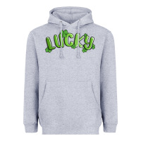 Heather Grey lucky st patricks day Heavyweight Hoodie - MaliasSmallBusiness