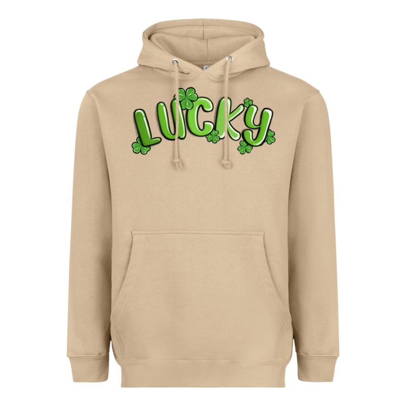 Lucky St Patricks Day Heavyweight Hoodie by MaliasSmallBusiness | Teevron