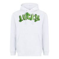 White lucky st patricks day Heavyweight Hoodie - MaliasSmallBusiness