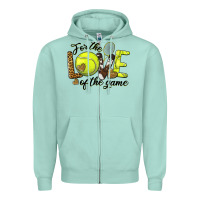 Seafoam for the love of the game tennis Zipper Hoodie - BarkalooDesign