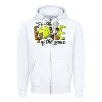 White for the love of the game tennis Zipper Hoodie - BarkalooDesign