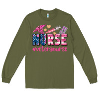 Army Green veteran nurse Long Sleeve Tee - AdoDesignShop