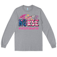 Heather Grey veteran nurse Long Sleeve Tee - AdoDesignShop